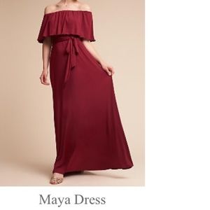 BHLDN Wine Bridesmaids dress